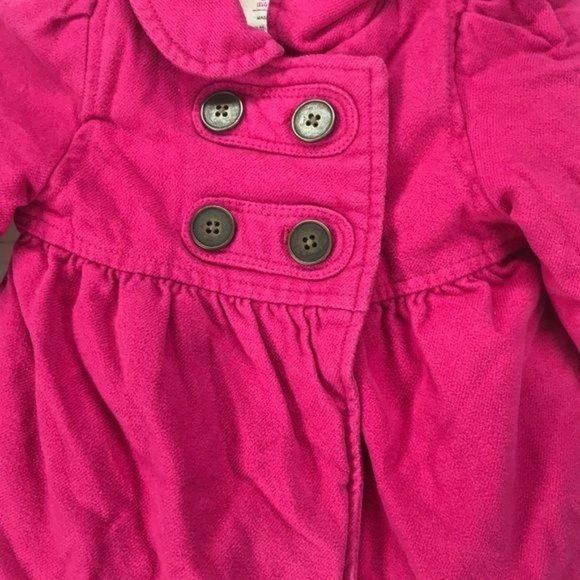 Old Navy Pink button Pea coat 6/12 month Jacket - Picture 3 of 5